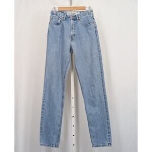 Vintage 90s Gap Jeans Blue Straight Leg Cotton Classic Fit Misses Size 8 Long 8L